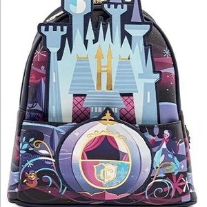 Disney Loungefly Mini Backpack Cinderella Castle Series Carriage BRAND NEW w tag
